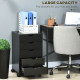 File Cabinet with 5 Drawer Wheels, 15.7