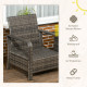 3 Pieces Wicker Patio Furniture Set, Rattan Bistro Set with Storage Coffee Table and Thickened Cushions, Outdoor Conversation Set for Garden, Porch, Balcony, Beige