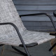 Garden Rocking Chair, Outdoor Indoor Texteline Rocker for Patio, Balcony, Porch, Grey