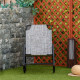 Garden Rocking Chair, Outdoor Indoor Texteline Rocker for Patio, Balcony, Porch, Grey