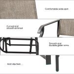 2 Pieces Outdoor Glider Chairs, 2 Person Glider Rocking Chair Set with Breathable Mesh Fabric, Steel Frame, Dark Brown