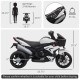 Kids Electric Pedal Motorcycle Ride-On Toy, 6V Battery Powered with Music, Horn, Headlights – Motorbike for Girls and Boys, White