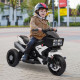 Kids Electric Pedal Motorcycle Ride-On Toy, 6V Battery Powered with Music, Horn, Headlights – Motorbike for Girls and Boys, White