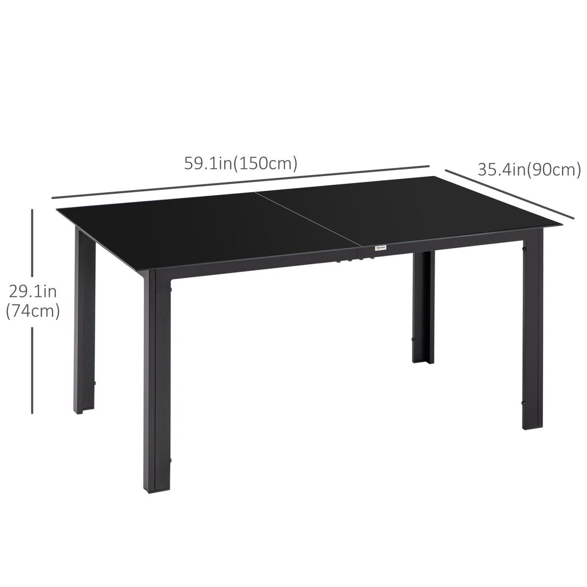 Aluminium Outdoor Dining Table for 6, 59