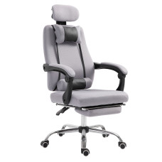 Ergonomic Executive High Back Office Chair with Footrest,Lumbar Support,Grey