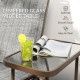 Outdoor 2-Person Glider Bench, Outside Swing Glider Chair Loveseat with Breathable Mesh, Table, Steel Frame