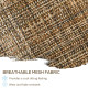 2-Piece Swivel Patio Dining Chairs, 360° Swivel Rocking Outdoor Chairs with Curved Armrests, Breathable Mesh Seat & S Shape Backrest for Yard, Lawn, Porch, Brown