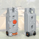 19.8 Gallon Portable RV Water Tank, Waste Water Storage Tank, with Rotating Drain Spout, Level Indicator and 3 Wheels