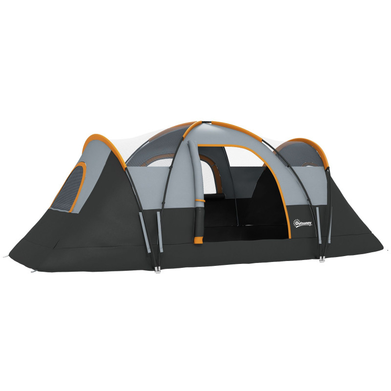 5-6 Person Family Tent, Outdoor Camping Tent with Lighting Hook, Carrying Bag for Camping, Hiking and Travelling, Cream