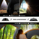 5-6 Person Family Tent, Outdoor Camping Tent with Lighting Hook, Carrying Bag for Camping, Hiking and Travelling, Cream