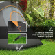5-6 Person Family Tent, Outdoor Camping Tent with Lighting Hook, Carrying Bag for Camping, Hiking and Travelling, Cream