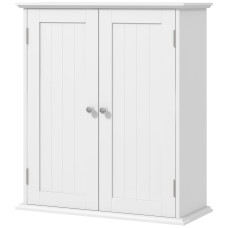 Bathroom Medicine Cabinet, Wall Cabinet with 2 Doors and Adjustable Shelf, Space Saver Over Toilet Cabinet