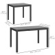 Extendable Patio Dining Table, 33.5