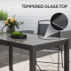 Extendable Patio Dining Table, 33.5