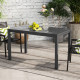 Extendable Patio Dining Table, 33.5