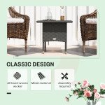 Wicker Outdoor Side Table, 20