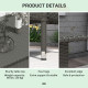 Wicker Outdoor Side Table, 20