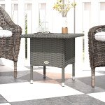 Wicker Outdoor Side Table, 20
