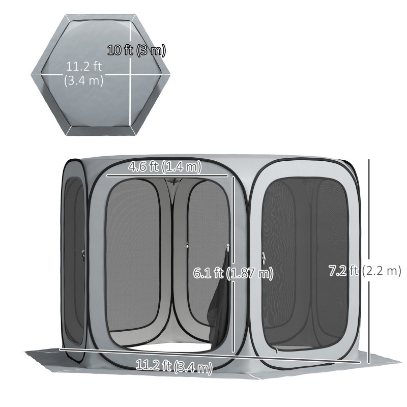 Pop Up Screen Tent with UPF50 Protection