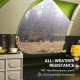 Pop Up Camping Tent, 3-4 Person Family Tent, Waterproof Dome Tent with Mesh Window, Storage Pockets and Hook