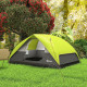 Pop Up Camping Tent, 3-4 Person Family Tent, Waterproof Dome Tent with Mesh Window, Storage Pockets and Hook