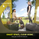 3-4 Person Camping Tent, Easy Set Up Dome Tent with Porch, Waterproof Family Tent with Bedroom and Sewn-in Groundsheet