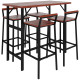 5 Piece Patio Bar Set with 47