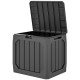 32 Gallon Deck Box, Resin Outdoor Storage Box with Handles, Waterproof and UV Resistant Storage Container