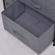 Dresser for Bedroom with 7 Drawers, Chest of Drawers with Metal Frame, Fabric Dresser for Living Room, Dark Grey
