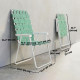 Set of 2 Folding Patio Chairs, Portable Chair Set with Armrests for Camping, Garden, Pool, Beach, Backyard, Green