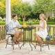 Outdoor Bar Table with Umbrella Hole, 41.3