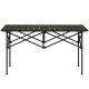 Folding Camping Table with Roll up Top and Carry Bag, Portable Picnic Table for Camping, Picnic, Hiking, Black