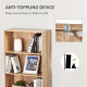 5-Tier Bookcase, Storage Bookshelf with Adjustable Shelves, Display Shelves for Living Room, Home Office, Nature Wood