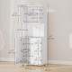 Modern Kitchen Cupboard with Storage Cabinet Hutch, 2 Cabinets, 3 Drawers and Open Countertop, White