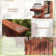 Classic Adirondack Chair Muskoka Chair, Garden Deck Chair with Cup Holder for Patio, Indoor, Backyard, Brown