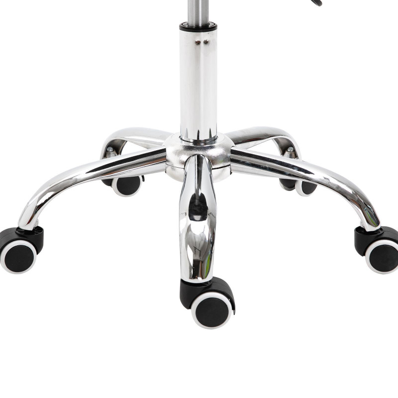 Adjustable Hydraulic Rolling Salon Stool Swivel Saddle Chair Spa Beauty Seat PU Leather,  Black