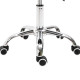 Adjustable Hydraulic Rolling Salon Stool Swivel Saddle Chair Spa Beauty Seat PU Leather,  Black