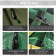 Pop-Up Tent, Foldable Screen Tent with Carry Bag, Zippered Door and Ground Stakes, Fits 3-4 People, Green