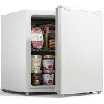 Compact Upright Mini Freezer with Adjustable Temperature