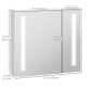 LED Medicine Cabinet with Mirror and Lights, 27.5