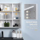 LED Medicine Cabinet with Mirror and Lights, 27.5