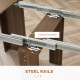 Foldable Dining Table, Extendable Kitchen Table for Small Spaces, Seats up to 6 People