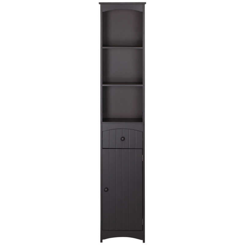 Tall Bathroom Cabinet Storage Organizer, Linen Tower with Shelves and Drawer