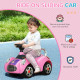 Qaba Baby Push Car with Music, Horn, Light, Pink