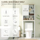 Over The Toilet Storage Cabinet, Bathroom Space Saver Cabinet with Adjustable Shelf, Bathroom Organizer, White