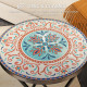 Mosaic Outdoor Patio Side Table, 14