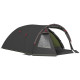2-4 Man Camping Tent, 3000mm Waterproof Tunnel Tent with 2 Rooms, Sewn-in Groundsheet, 3 Doors and Hook