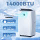14000 BTU Portable Air Conditioner, AC Unit with Cool, Dehumidifier, Fan, 700 Sq. ft, 24H Timer On Off, Window Kit