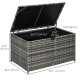 Rattan Deck Box for Weatherproof Storage