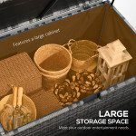 Rattan Deck Box for Weatherproof Storage